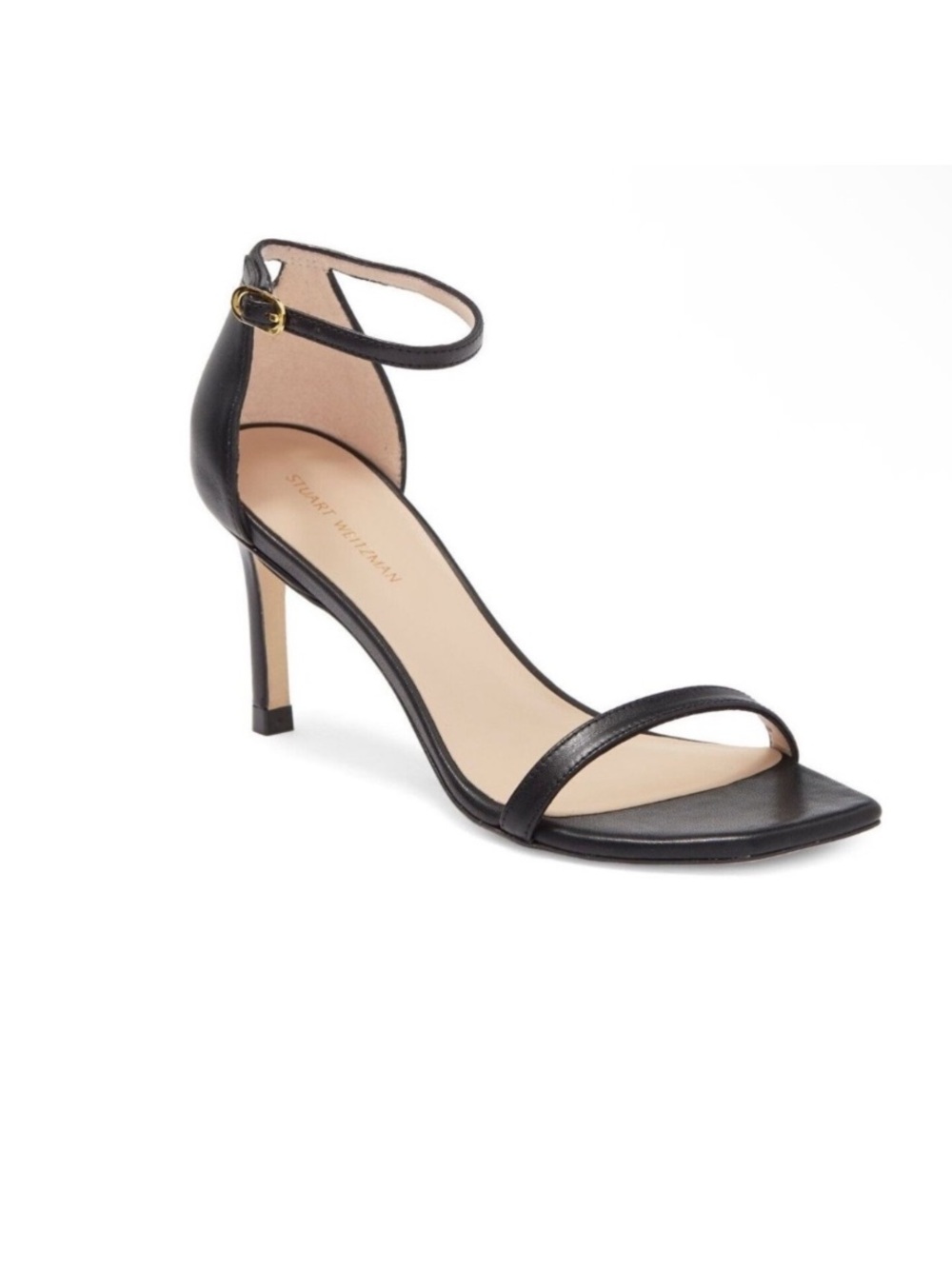Stuart Weitzman Amelina Strap Sandal
LEATHER BLACK NUDIST CURVE Size 9 $450